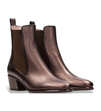 Hispanitas Bottines en cuir marron Bolmet