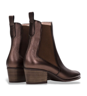 Hispanitas Bottines en cuir marron Bolmet