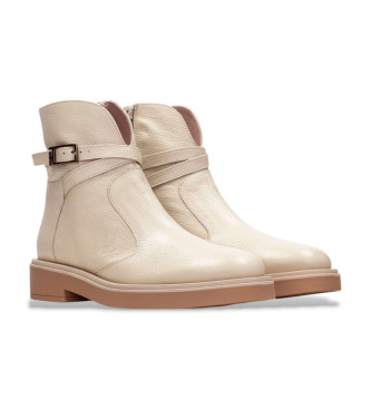 Hispanitas Beige Cervo ankelstvler i lder