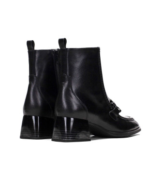 Hispanitas Charliez black leather ankle boots -Heel height 4.5cm