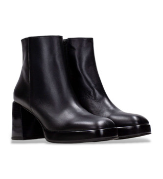 Hispanitas Bottines en cuir verni noir