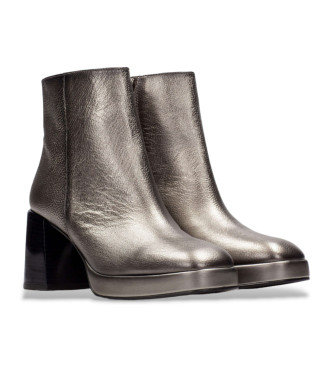 Hispanitas Silver patent leather ankle boots