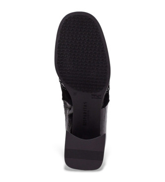 Hispanitas Bottines en cuir chelsea noir