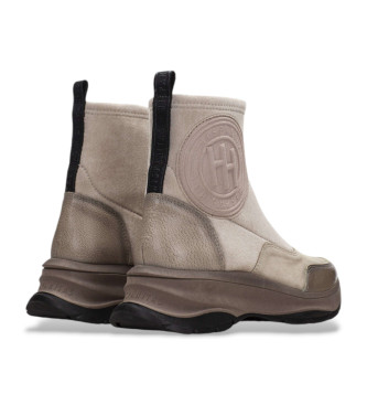 Hispanitas Bottines sport en cuir beige