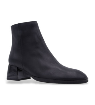 Hispanitas Bottines en cuir noir  effet dgrad