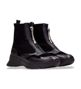 Hispanitas Eisen Lederstiefel schwarz