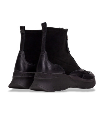 Hispanitas Eisen Lederstiefel schwarz