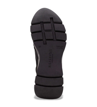 Hispanitas Eisen Lederstiefel schwarz