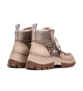 Hispanitas Meryl beige leather ankle boots