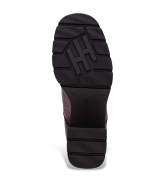 Hispanitas Fliederfarbene Mid-Lederstiefeletten