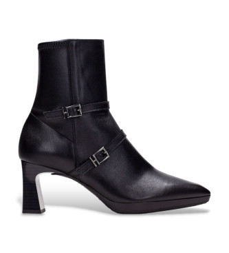 Hispanitas Stivaletti in pelle nappa nera