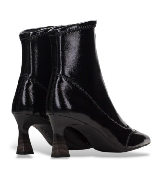 Hispanitas Black fine leather ankle boots