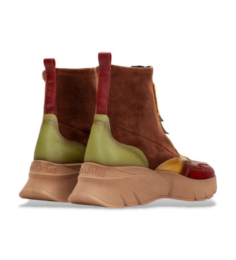 Hispanitas Stivaletti in pelle marrone Volum