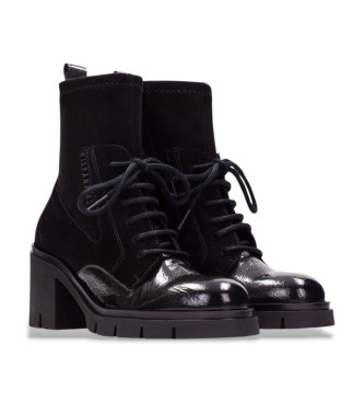 Hispanitas Zurich Rock Leather Ankle Boots svart