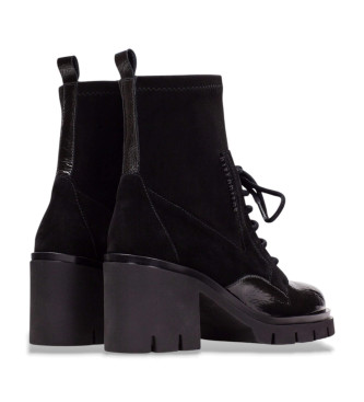 Hispanitas Zurich Rock Leather Ankle Boots svart