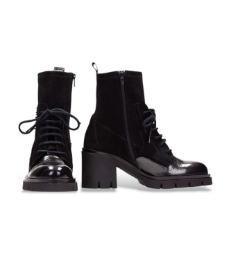 Hispanitas Zurich Rock Leather Ankle Boots svart