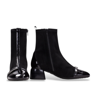 Hispanitas Botines de piel Varsovia negro