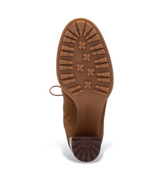 Hispanitas Botins de couro Alabama bege