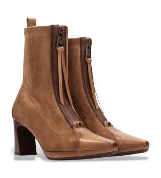 Hispanitas Bangkok Stiefeletten aus Leder in Beige