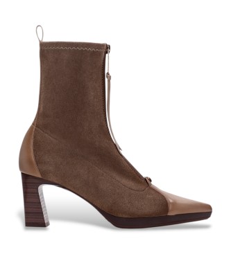 Hispanitas Stiefeletten aus Leder Bangkok taupe