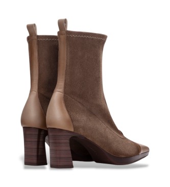 Hispanitas Stiefeletten aus Leder Bangkok taupe