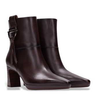 Hispanitas Bottines en cuir Bangkok marron