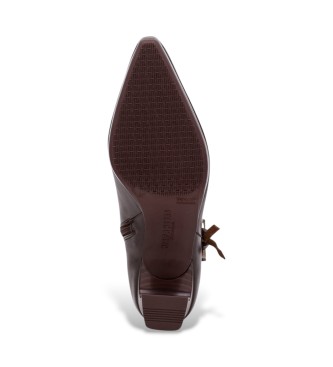Hispanitas Bottines en cuir Bangkok marron