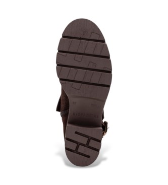 Hispanitas Botins de couro Chicago marrom