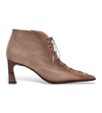 Hispanitas Botas de couro Paris taupe