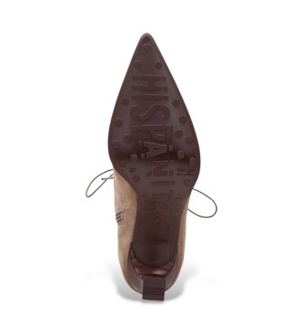 Hispanitas Botas de couro Paris taupe