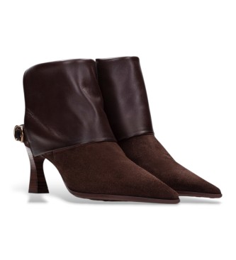 Hispanitas Botins de couro Paris marrom