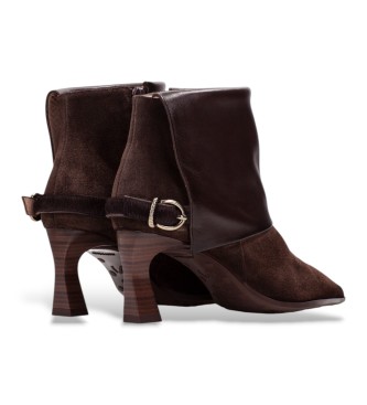 Hispanitas Botins de couro Paris marrom