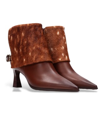 Hispanitas Botas de couro Paris marrom