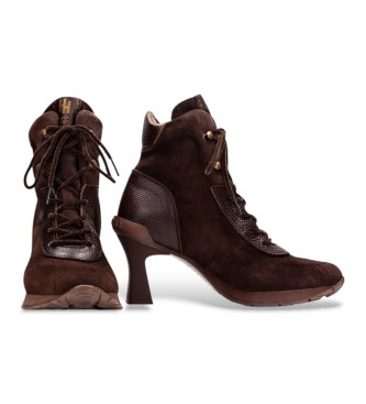 Hispanitas Botas de couro Saigon castanho