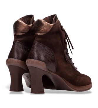 Hispanitas Botas de couro Saigon castanho