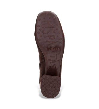 Hispanitas Bottines en cuir Varsovie marron