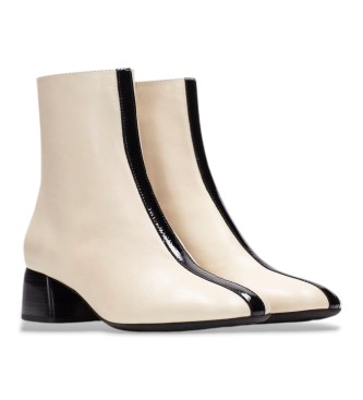Hispanitas Botins de couro Varsóvia branco