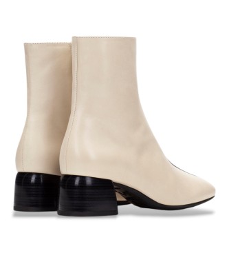 Hispanitas Botins de couro Varsóvia branco