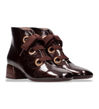 Hispanitas Braune Stiefeletten aus Leder Varsovia