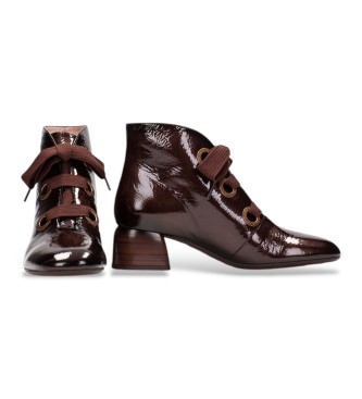 Hispanitas Braune Stiefeletten aus Leder Varsovia