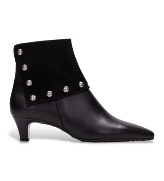 Hispanitas Botins de couro Viena preto