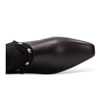 Hispanitas Botins de couro Viena preto