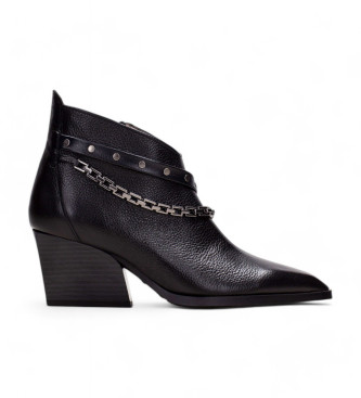 Hispanitas Sidney - Bottines en cuir noir