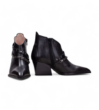 Hispanitas Sidney Leather Ankle Boots preto