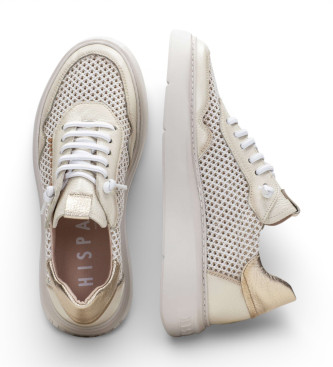 Hispanitas Baskets en cuir Desert de couleur blanc cass�