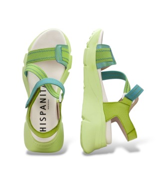 Hispanitas L�dersandaler Cervo Sport gr�n