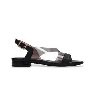 Hispanitas Cervo Leather Sandals black