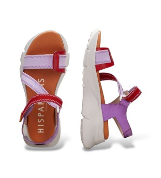 Hispanitas Sand�lias de couro Cervo Sport lil�s