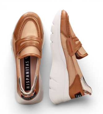 Hispanitas Brune Cervo-mokasiner i l�der