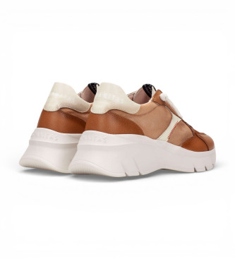 Hispanitas Baskets en cuir marron Cervo
